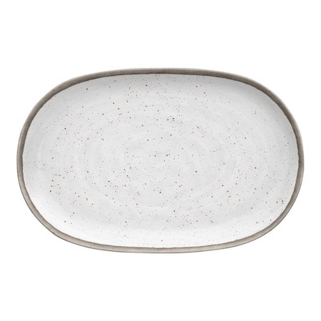 Tarhong TarHong Gray/White Melamine Kiln Platter 1 each TKN2169MPLPS